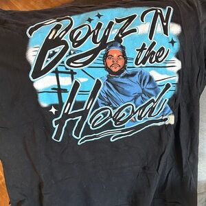 Source Unknown Black and Blue Graphic Tee